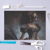 Black Raven Steampunk  Victoriaans Lady Tissuepapier (Craft)