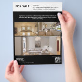 Black Real Estate Property Listing Flyer (Hand)