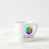 Black Rectangular Business Logo Promo mug (Devant droit)