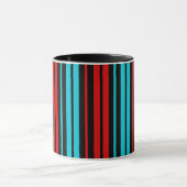 Black Red Blue Stripes Pattern   Mok (Midden)