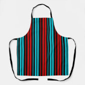 Black Red Blue Stripes Pattern   Schort (Voorkant)