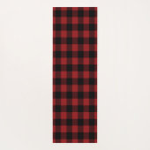 Black Red Buffalo Pset Check Yoga Mat Gift (Achterkant)