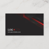 Black & Red Cartes de visite 40 Pack de 100 (Dos)