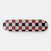 Black Red Check Skateboard Sport (Horz)