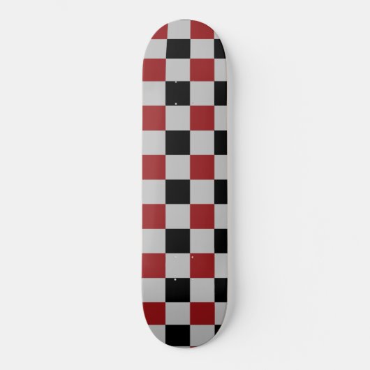 Black Red Check Skateboard Sport (Recto)