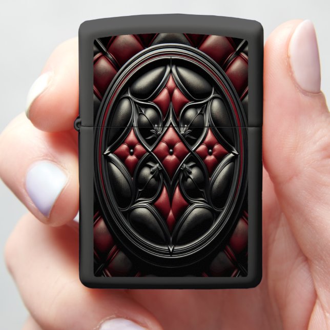 Black Red Diamond Tufted Elite (In Hand)