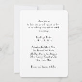 Black & Red Elegant Gay / Lesbian Faire-part de ma (Dos)