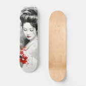 Black Red Geisha Skateboard (Voorkant)