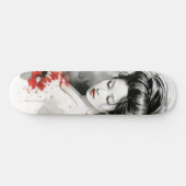 Black Red Geisha Skateboard (Horizontaal)