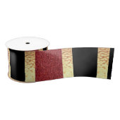 Black Red Golden Stripes Modern Lint (Spoel)