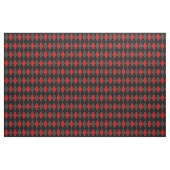 Black Red Gray Argyle Pattern Stof (Yard (91,4 cm))