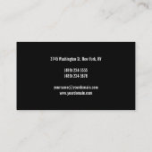 Black Red Grey Monogram Manager Visitekaartje (Achterkant)