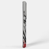 Black Red Leaf design Samsung Galaxy Hoesje (Rechterkant)