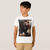 Black & Red Lion T-Shirt (Voorkant volledig)