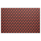 Black Red Lips Lipstick Kiss Print Valentijn Love Stof (Fat Quarter)