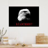 Black Red Motivational Leadership Poster de l'aigl (Cuisine)