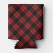 Black Red Pset Buffalo Check Koelbox Blikjeskoeler (Voorkant)