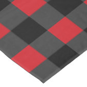 Black Red Pset Check Tablecloth Tafelkleed (Gekanteld)