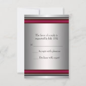 Black Red Star de David Bar Mitzvah RSVP (Dos)