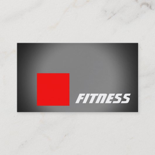 Black Red Stripe Fitness Carte de visite sportif (Devant)