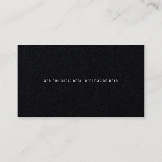 black&red stripe modern elegant pro visitekaartje (Achterkant)