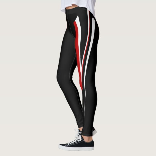 Black Red White-Leggings Leggings (Links)