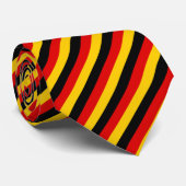Black Red Yellow Stripes Stropdas (Opgerold)