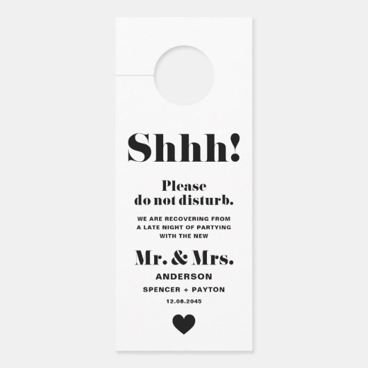 Black Retro Bold Typografie verstoort het huwelijk (Voorkant)