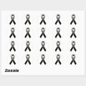 Black Ribbon Awareness Sticker (Vel)