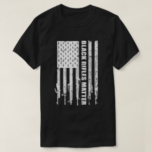 Black Rifiles Matter 2e amendement Ar15 T-shirt