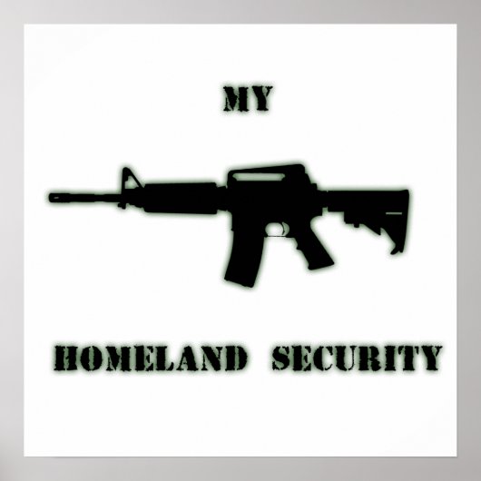 Black Rifle AR-15 van Phil's Art Online Poster (Voorkant)