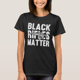 Black Rifles Matter 2e wijziging Pistool Rechten T-shirt