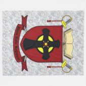 BLACK ROBE REGIMENT FLEECE DEKEN (Voorkant (Horizontaal))