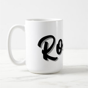 Black Robert Naam Met Slagschaduw, Koffiemok