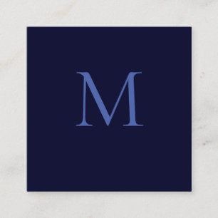 Black Rock Diepblauw Klassiek Uniek Monogram Informatiekaartje