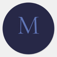 Black Rock Diepblauw Klassiek Uniek Monogram