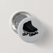 Black Rollerskates Button (Voorkant /achterkant)