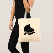 Black Rollerskates Canvas tas (Voorkant (product))