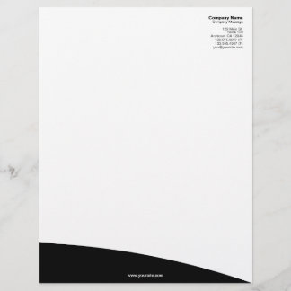Black Rolling Hill Letterhead Briefhoofd