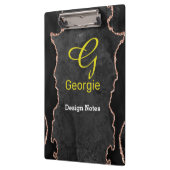 Black & Roos Gold Agate Klembord (Links)