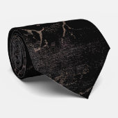 BLACK ROOS GOLD MARBLE PATTERN STROPDAS (Opgerold)