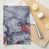 Black Roos Kitchen Towel Theedoek (Quarter Fold)