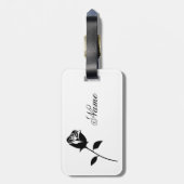 Black Roos Valentijn Flower Thunder_Cove Bagagelabel (Achterkant verticaal)