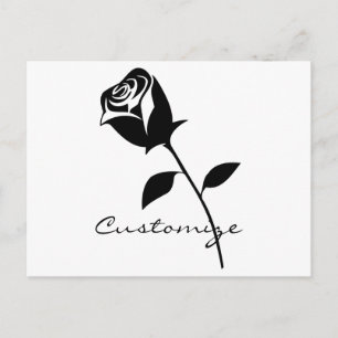 Black Roos Valentijn Flower Thunder_Cove Briefkaart