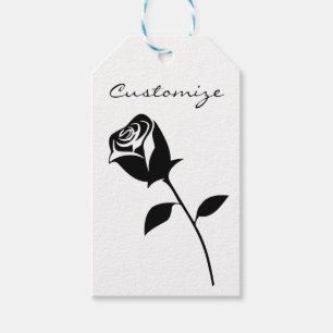 Black Roos Valentijn Flower Thunder_Cove Cadeaulabel