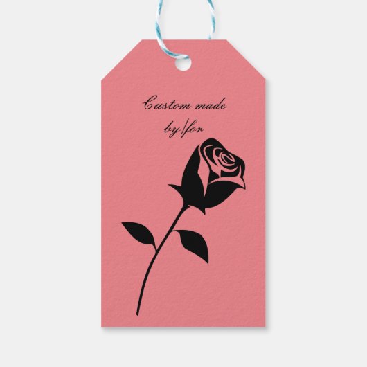 Black Roos Valentijn Flower Thunder_Cove Cadeaulabel (Achterkant)