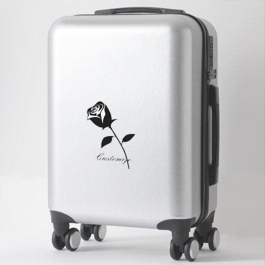 Black Roos Valentijn Flower Thunder_Cove Sticker (Koffer)