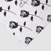 Black Roos Valentijn Flower Thunder_Cove Tissuepapier (Detail)