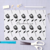 Black Roos Valentijn Flower Thunder_Cove Tissuepapier (Craft)