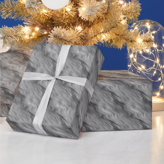 Black Roos Wavy Texture Cadeaupapier (Feestdagen)